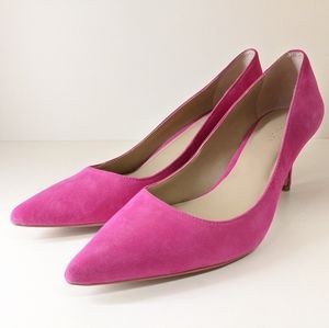 Pink Suede Pumps